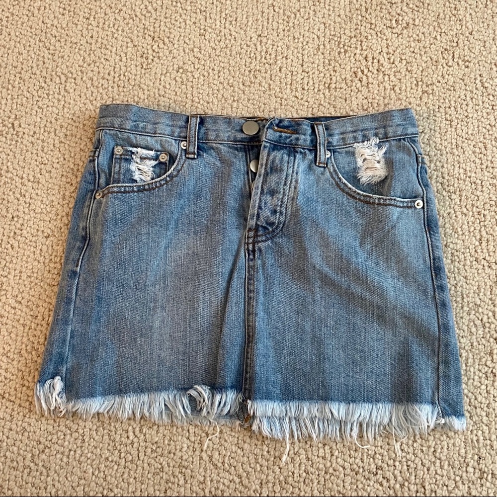 Denim Mini Skirt